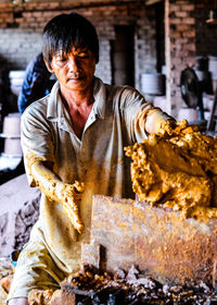 Portrait of senior man