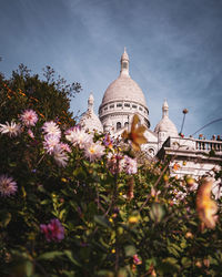 Low angle view of building against sky