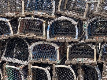 Full frame shot of fishing net