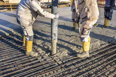 Construction site of new built house