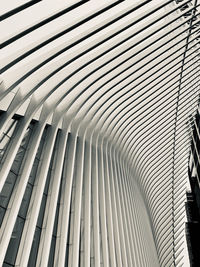 Low angle view of modern building ceiling