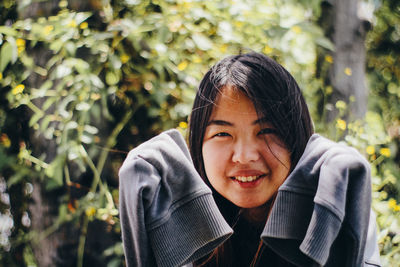 Portrait of teenage girl