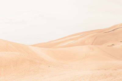 Scenic view of desert against sky