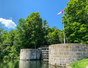 A historic lock on the rideau canal