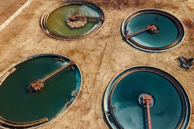 High angle view of swimming pool