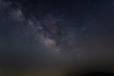 Low angle view of sky at night