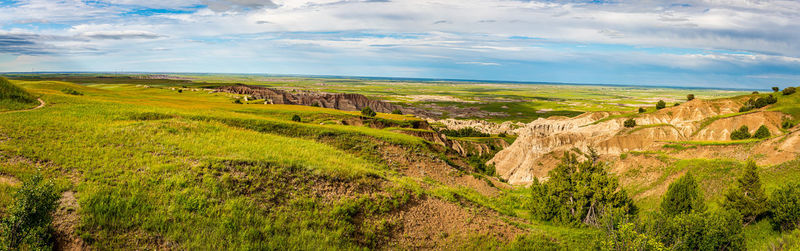 Scenic view of landscape against sky