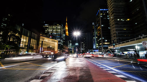 City street at night