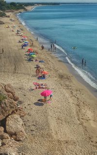 Scenic view of beach at miami platja