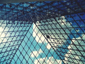 Louvre pyramid from underneath