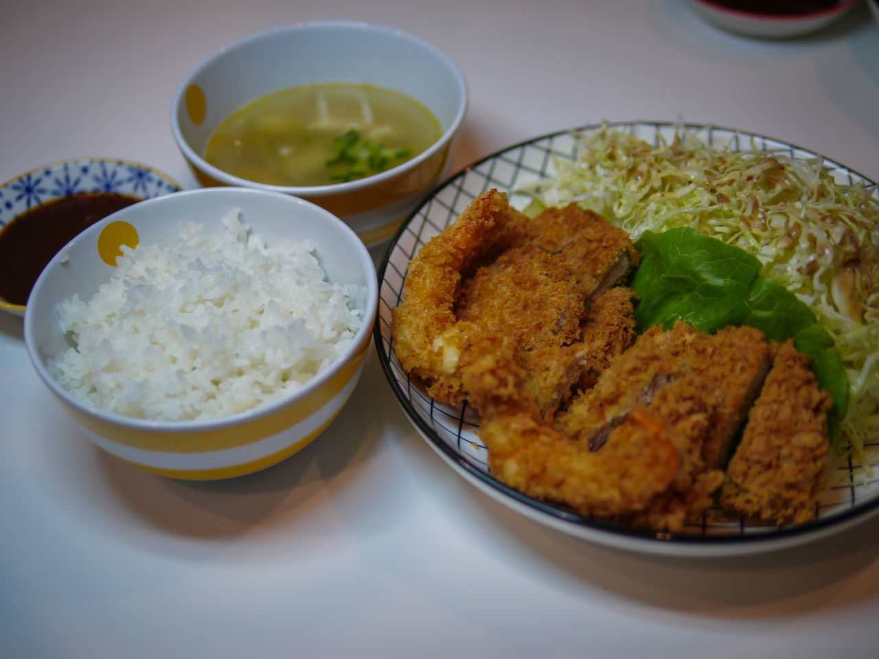 CLOSE-UP OF MEAL SERVED ON TABLE