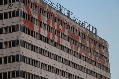 Low angle view of residential building against sky