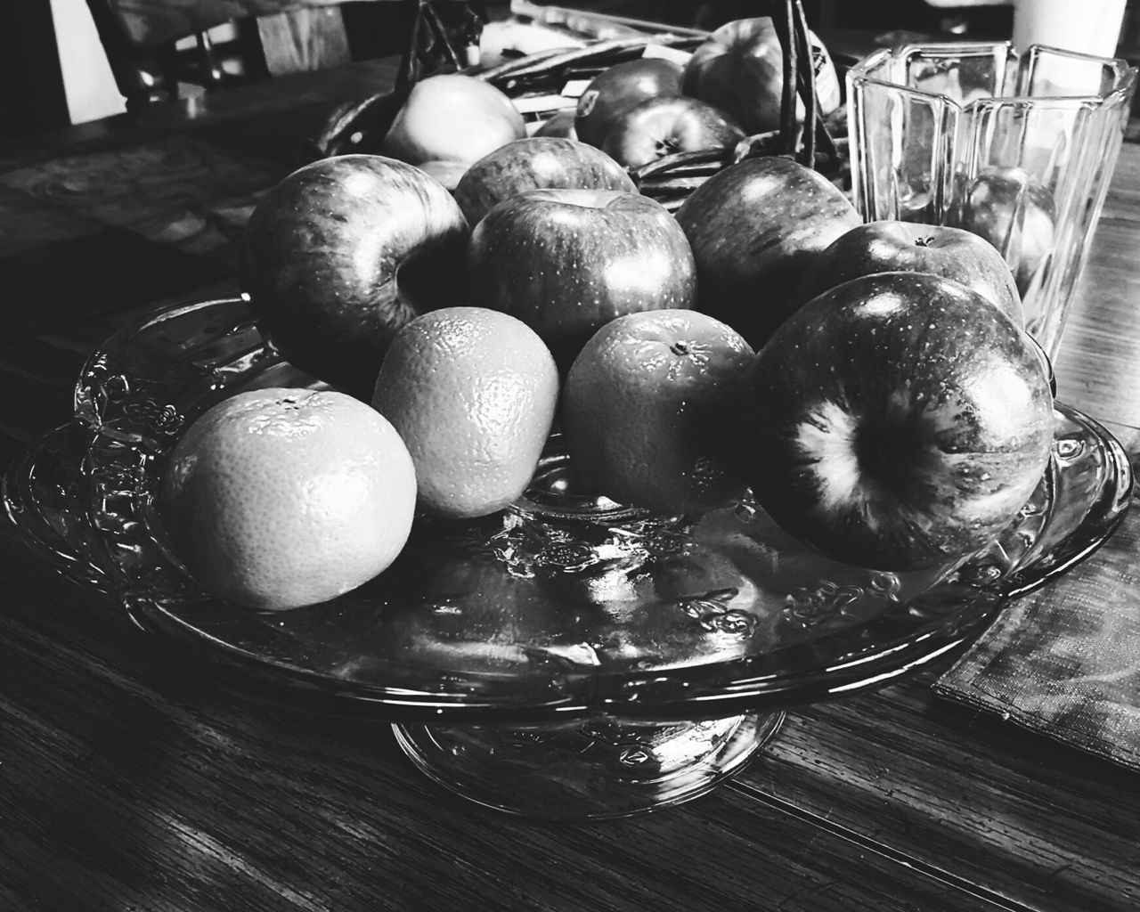 Fruit black and white