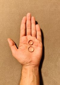 Close-up of human hand