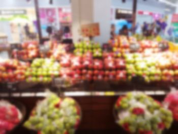 Various fruits for sale in store