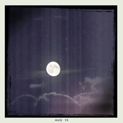 Low angle view of moon in sky