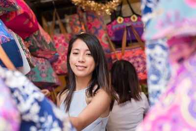 Woman shopping in market