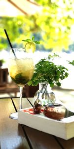 Close-up of drink on table