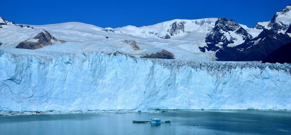 Scenic view of snowcapped mountains