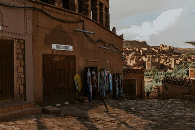 Street amidst buildings in town