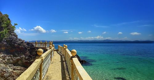 Panoramic view of sea against sky