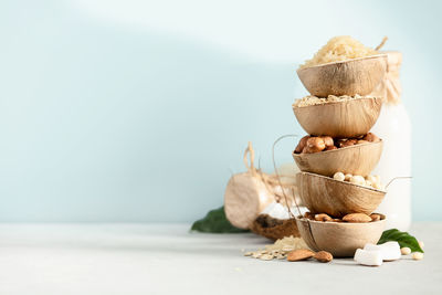 Close-up of food on table