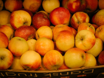 Full frame shot of fruits for sale in market