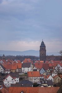 Townscape against sky