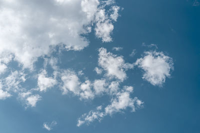 Low angle view of clouds in sky
