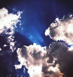 Low angle view of cloudy sky