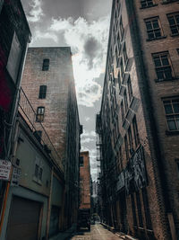Low angle view of buildings against sky