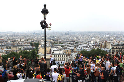 High angle view of cityscape