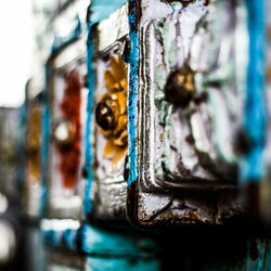 Close-up of damaged wall