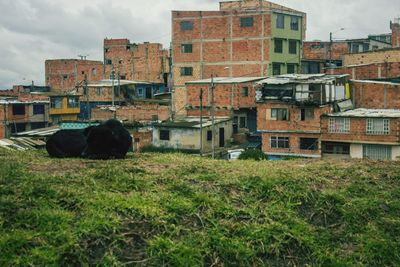 View of residential buildings against sky