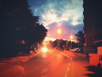 Road at sunset