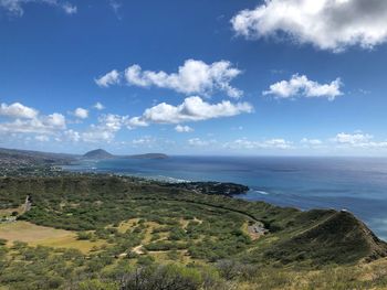 Scenic view of sea against sky