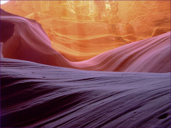 Rock formations in canyon