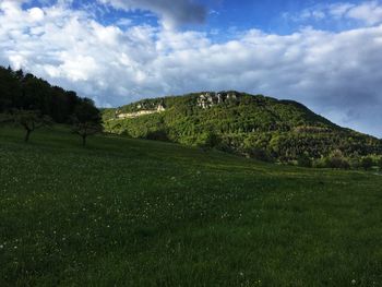 Scenic view of landscape against sky