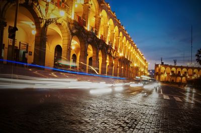 City street at night