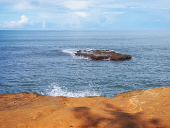 Scenic view of sea against sky