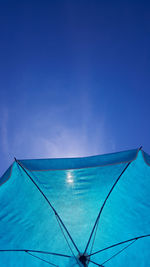 Low angle view of swimming pool against sky