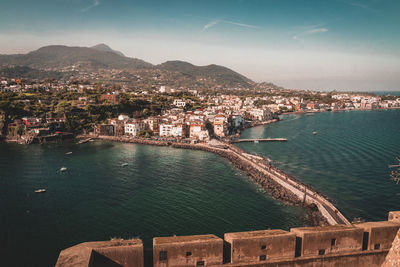 Scenic view, island, ischia, castello aragonese, italy, italia, landscape