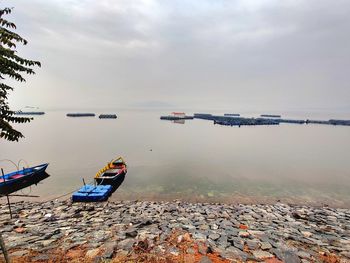 Scenic view of sea against sky