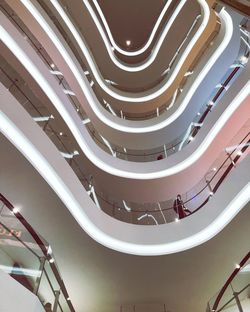 Low angle view of spiral stairs