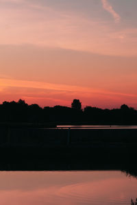 Scenic view of sunset sky during sunrise