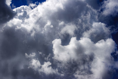 Low angle view of cloudy sky