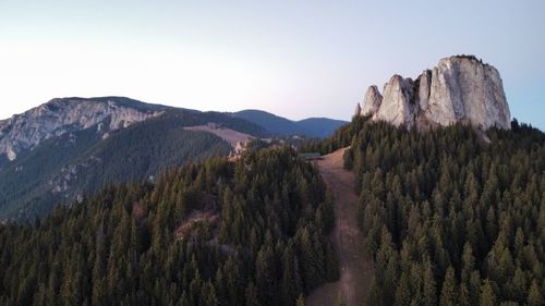 Lonely stone. egyes ko. transylvania, romania. mountain hike