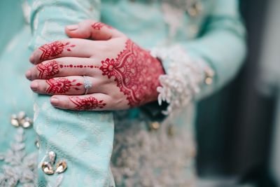 Close-up of woman holding ice cream