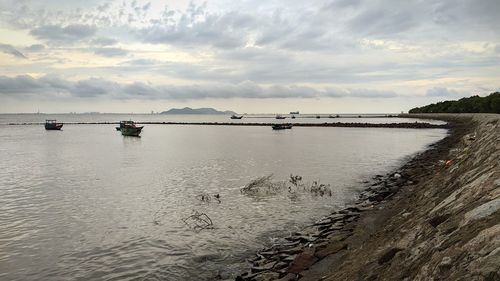 Scenic view of sea against sky