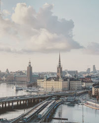 Stockholm harbour landscape 